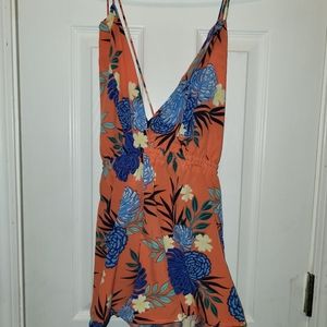 New Romper with lace-up back